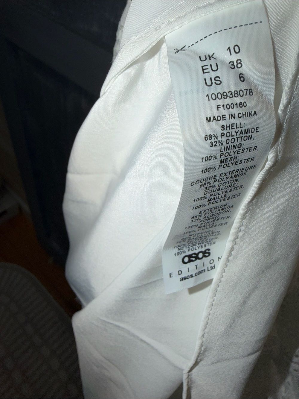 ASOS Edition White Lace Maxi Wedding Bridal Dress US 6 NWOT - Picture 7 of 8